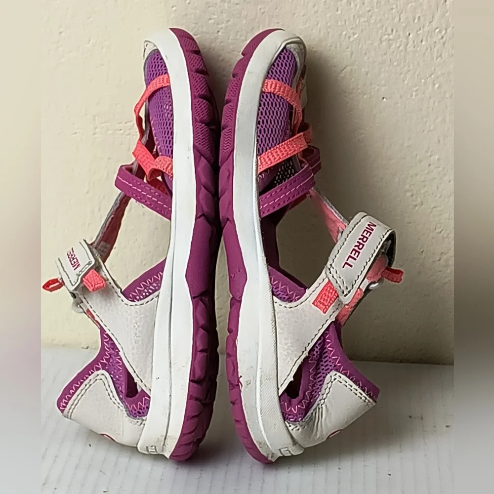 Merrell Dragonfly Sandal Little Girl 3M Purple and Pink Fisherman Water Shoes